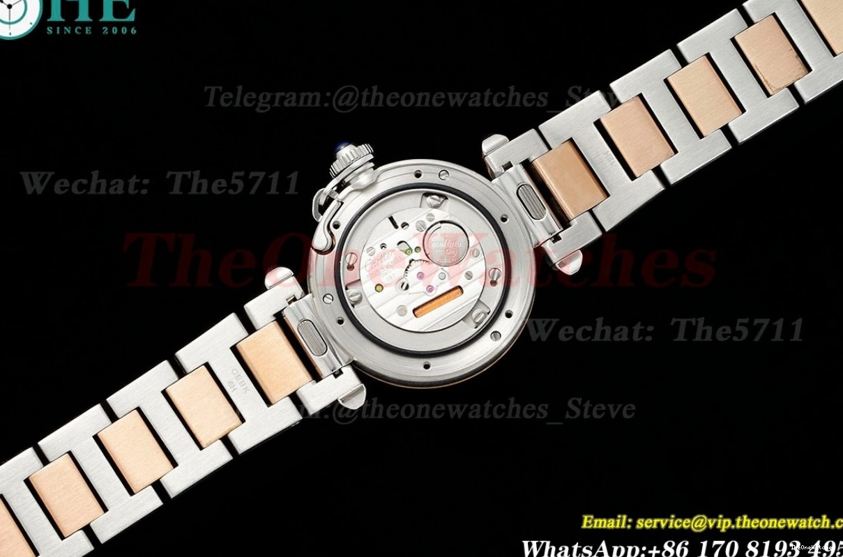 RG De Dial SS White Cartier Quartz Pasha AF 30mm Ladies 0109